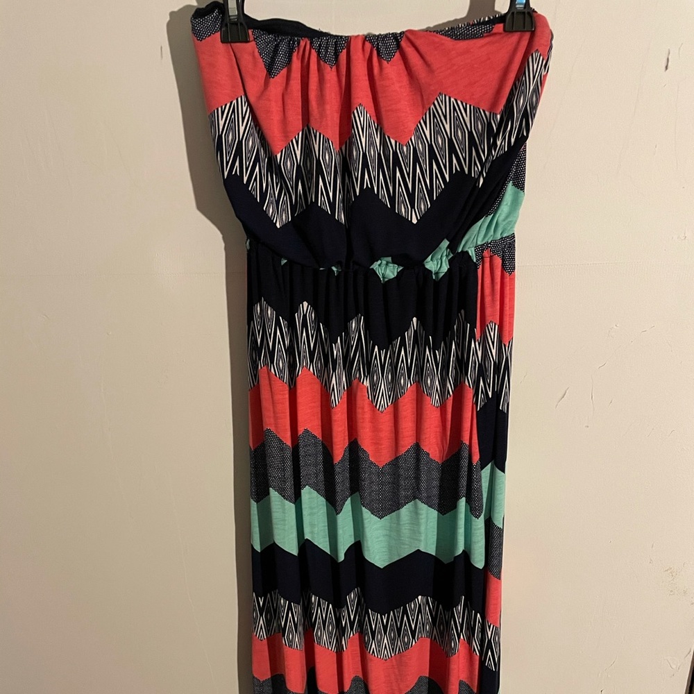 Strapless, Casual Maxi Dress
